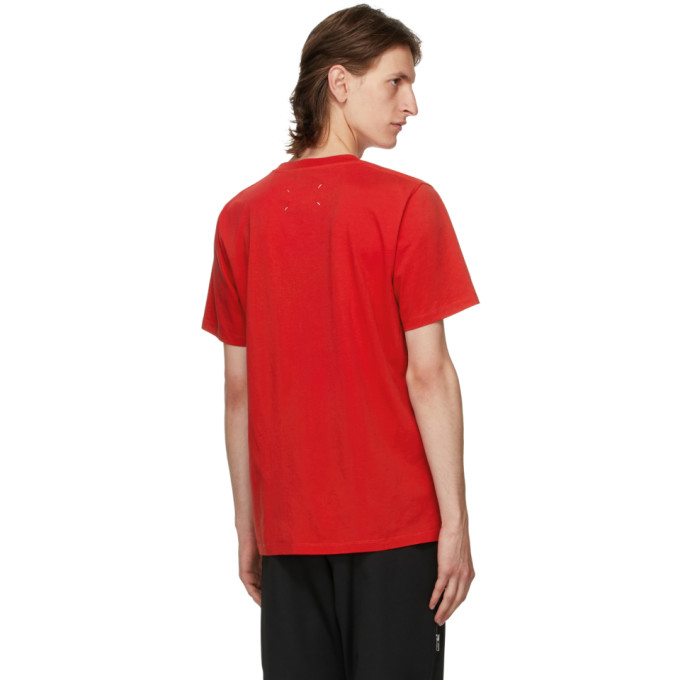 MAISON MARGIELA MAISON MARGIELA RED STEREOTYPE T-SHIRT