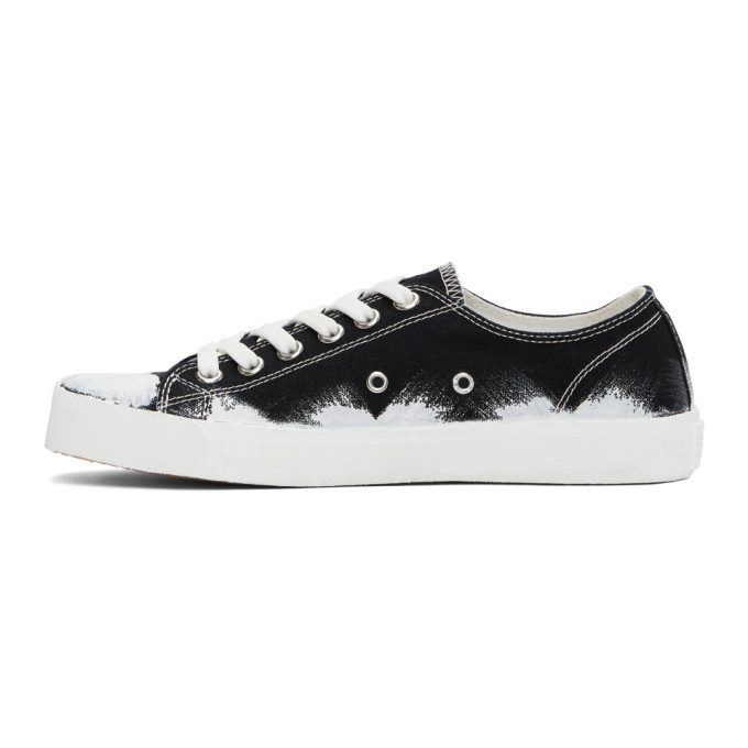 MAISON MARGIELA MAISON MARGIELA BLACK AND WHITE VANDAL TABI SNEAKERS