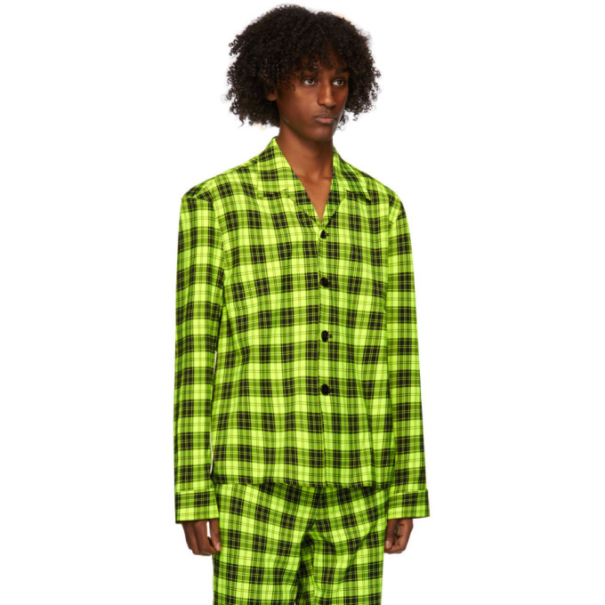 SANKUANZ SANKUANZ GREEN PLAID SHIRT