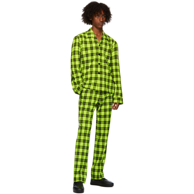 SANKUANZ SANKUANZ GREEN PLAID SHIRT