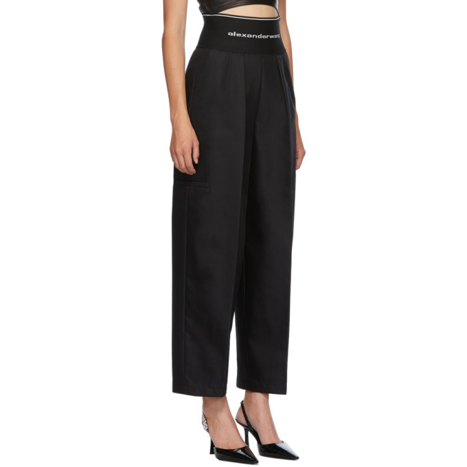 ALEXANDER WANG ALEXANDER WANG BLACK CARROT TROUSERS
