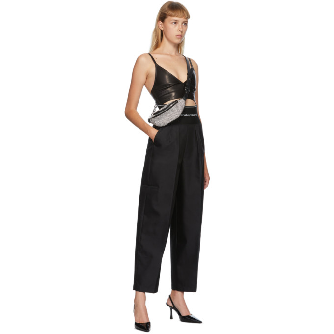 ALEXANDER WANG ALEXANDER WANG BLACK CARROT TROUSERS