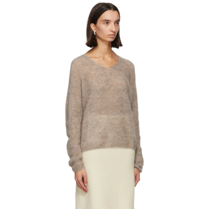 MAX MARA MAX MARA LEISURE BEIGE MOHAIR NORD SWEATER