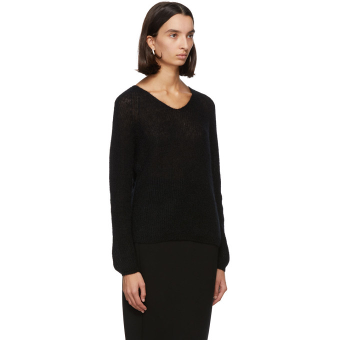 MAX MARA MAX MARA LEISURE BLACK MOHAIR NORD SWEATER