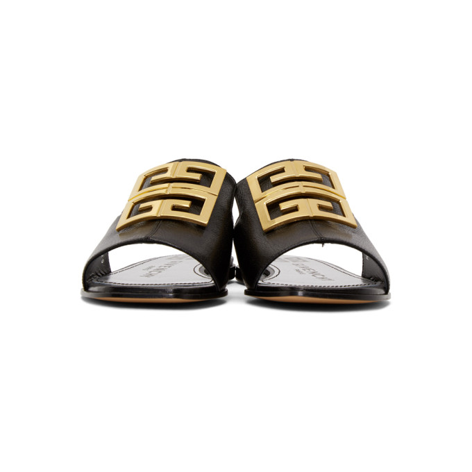 GIVENCHY Black 4G Flat Mules
