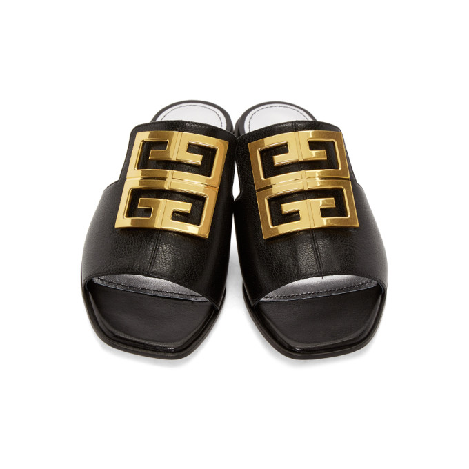 GIVENCHY Black 4G Flat Mules