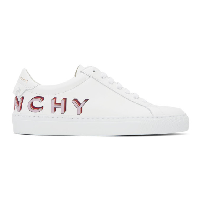 GIVENCHY GIVENCHY WHITE AND PURPLE LOGO URBAN KNOTS SNEAKERS