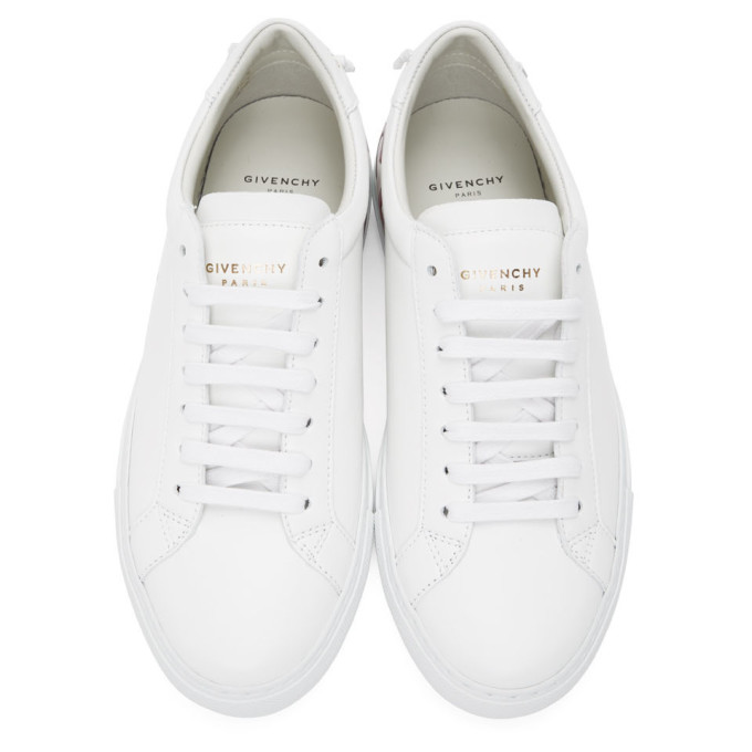 GIVENCHY GIVENCHY WHITE AND PURPLE LOGO URBAN KNOTS SNEAKERS