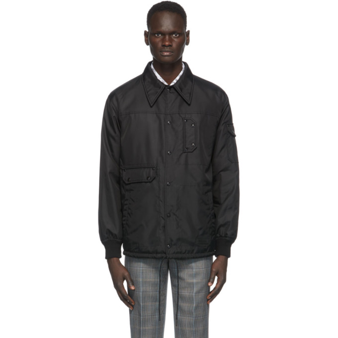 Givenchy Reversible Windbreaker Shirt Jacket In Black