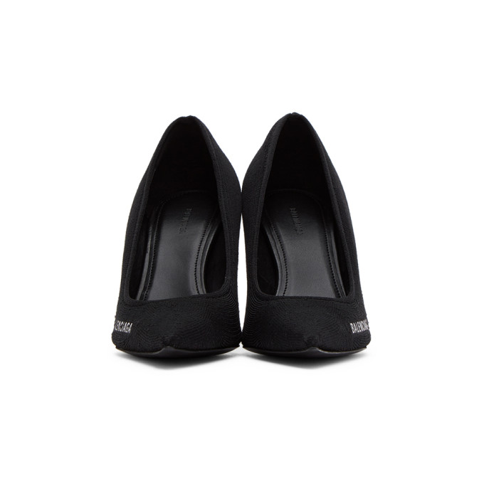 BALENCIAGA BALENCIAGA BLACK KNIT KNIFE PUMPS