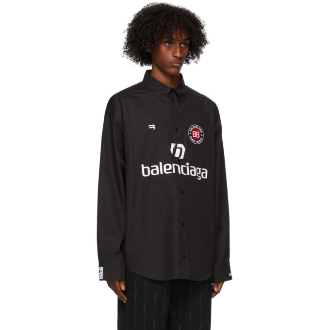 BALENCIAGA BLACK SOCCER SHIRT