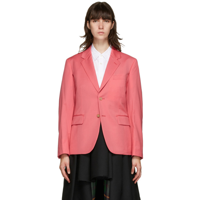 COMME DES GARÇONS HOMME DEUX PINK ARM SLIT BLAZER