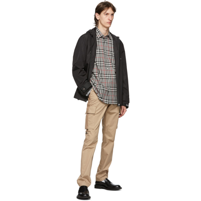 BURBERRY BURBERRY GREY CHECK CAXTON SHIRT