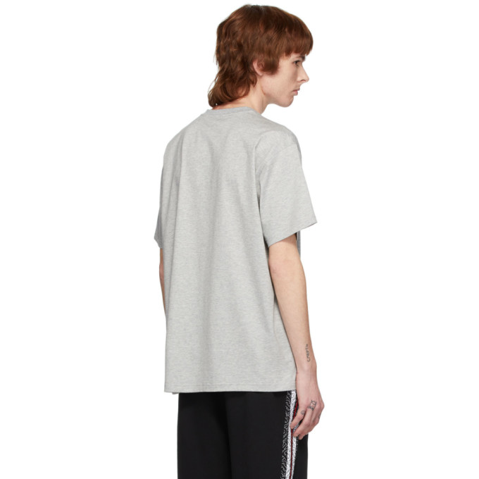BURBERRY BURBERRY GREY EMERSON MONOGRAM T-SHIRT