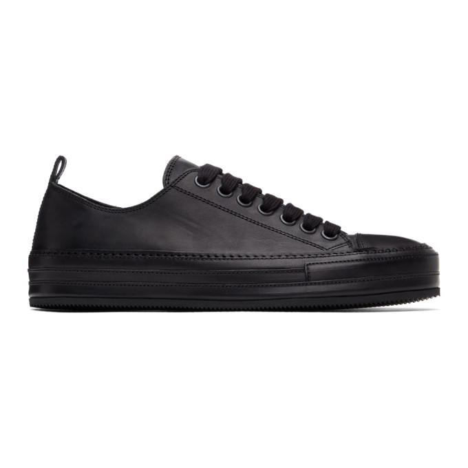 ANN DEMEULEMEESTER ANN DEMEULEMEESTER BLACK LEATHER SNEAKERS
