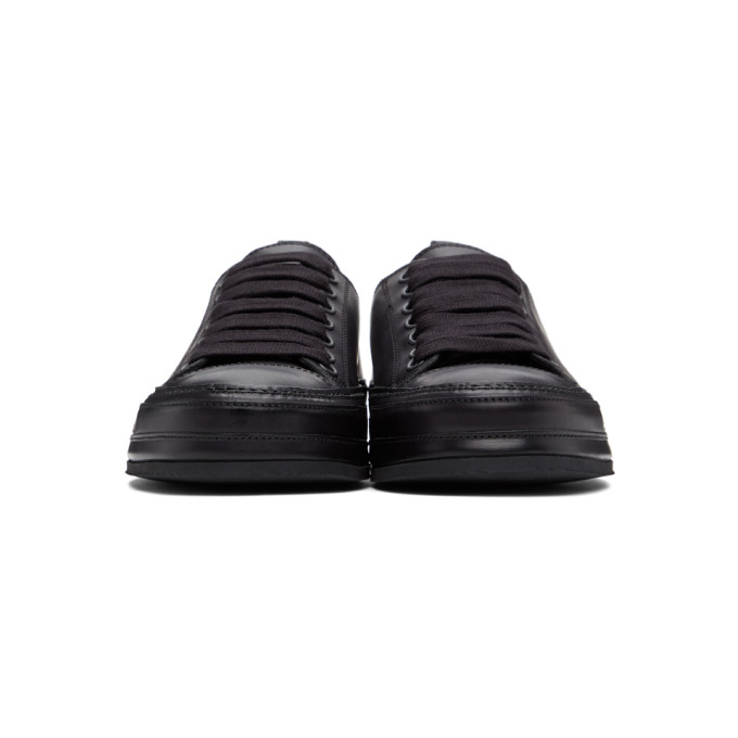 ANN DEMEULEMEESTER ANN DEMEULEMEESTER BLACK LEATHER SNEAKERS