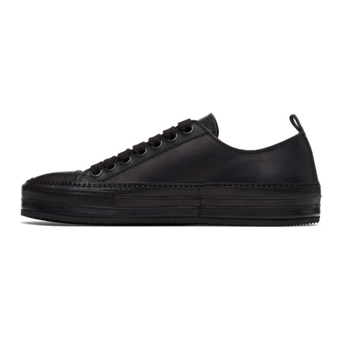 ANN DEMEULEMEESTER ANN DEMEULEMEESTER BLACK LEATHER SNEAKERS