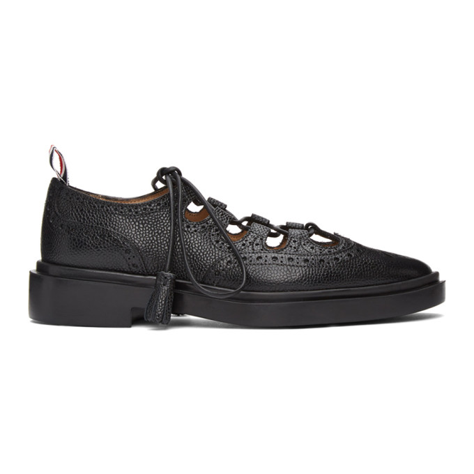 THOM BROWNE THOM BROWNE BLACK GHILLE OXFORDS