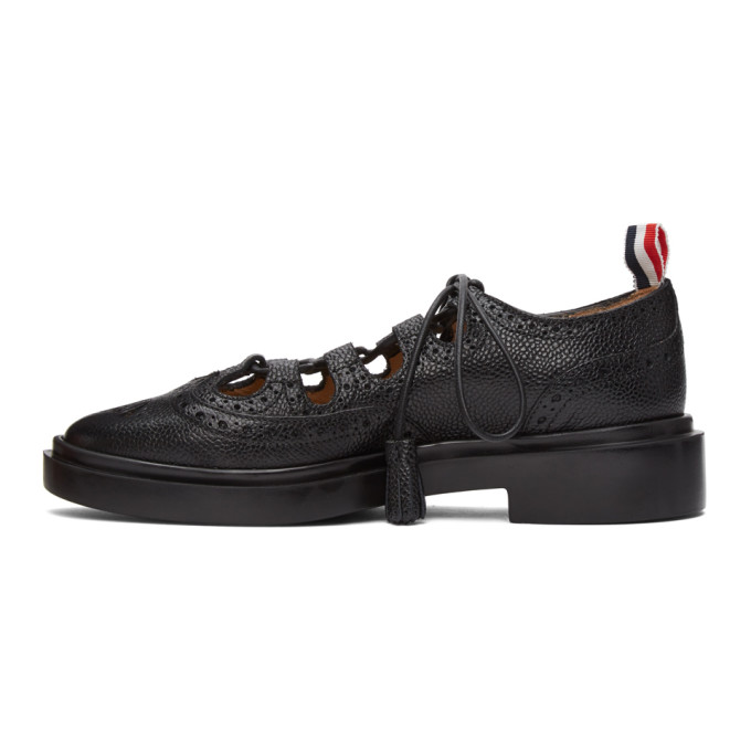 THOM BROWNE THOM BROWNE BLACK GHILLE OXFORDS