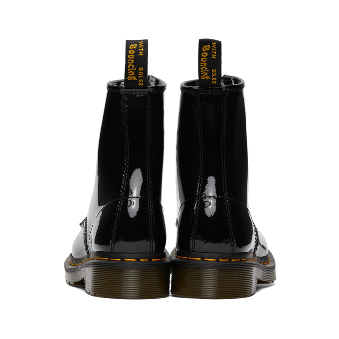 DR. MARTENS DR. MARTENS BLACK PATENT 1460 BOOTS