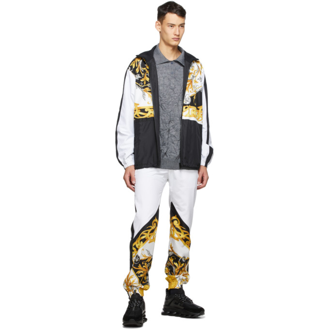 VERSACE VERSACE BLACK CHAIN REACTION SNEAKERS