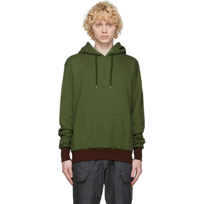 YOUTHS IN BALACLAVA GREEN YOKE HOODIE