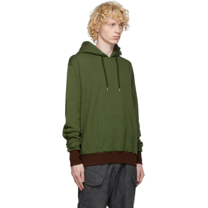 YOUTHS IN BALACLAVA GREEN YOKE HOODIE