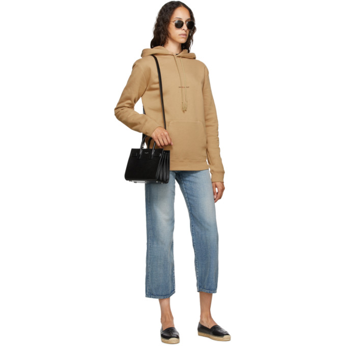 SAINT LAURENT Black Monogramme Espadrilles