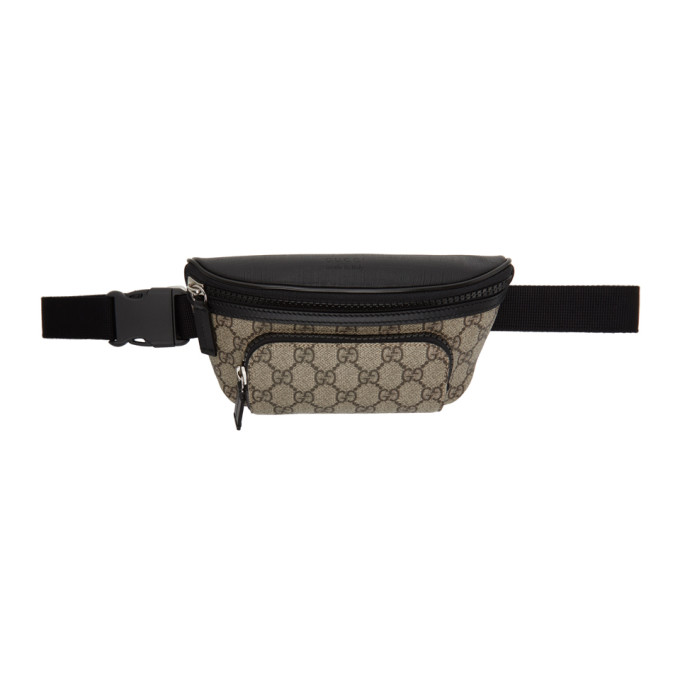 black gg supreme belt bag