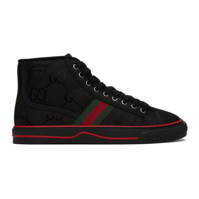gucci canvas trainers