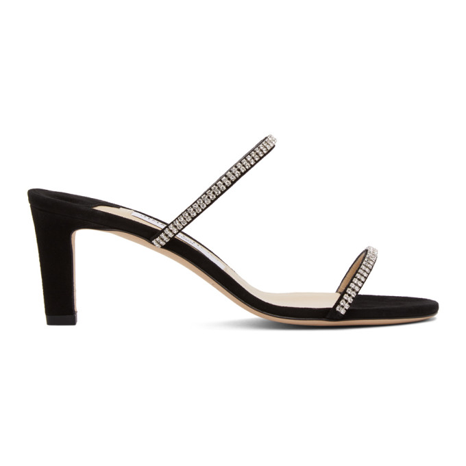 jimmy choo women's brea 65 high heel crystal strap sandals