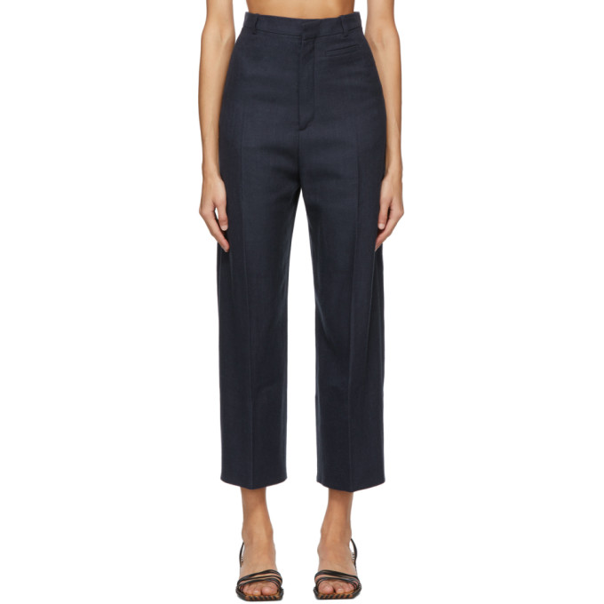 JACQUEMUS JACQUEMUS NAVY LE PANTALON SANTON TROUSERS