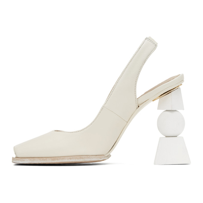 JACQUEMUS JACQUEMUS WHITE LES CHAUSSURES VALERIE HEELS