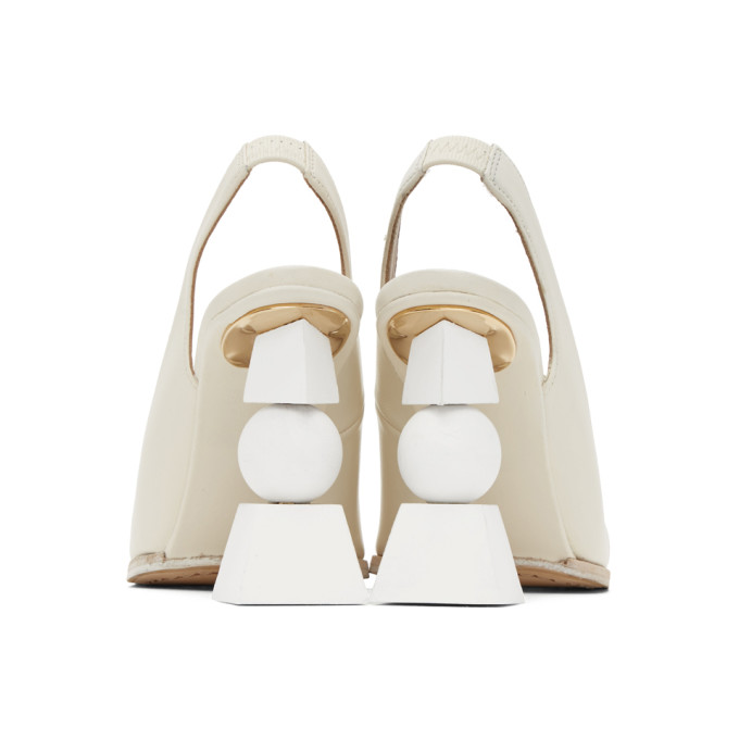 JACQUEMUS JACQUEMUS WHITE LES CHAUSSURES VALERIE HEELS