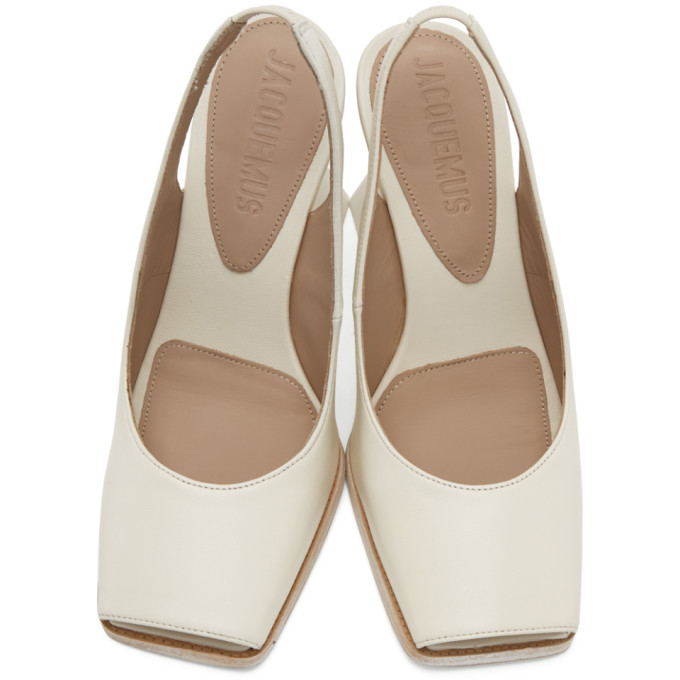 JACQUEMUS JACQUEMUS WHITE LES CHAUSSURES VALERIE HEELS