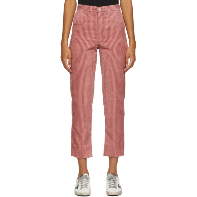 ISABEL MARANT ÉTOILE PINK CORDUROY BELDANAE TROUSERS