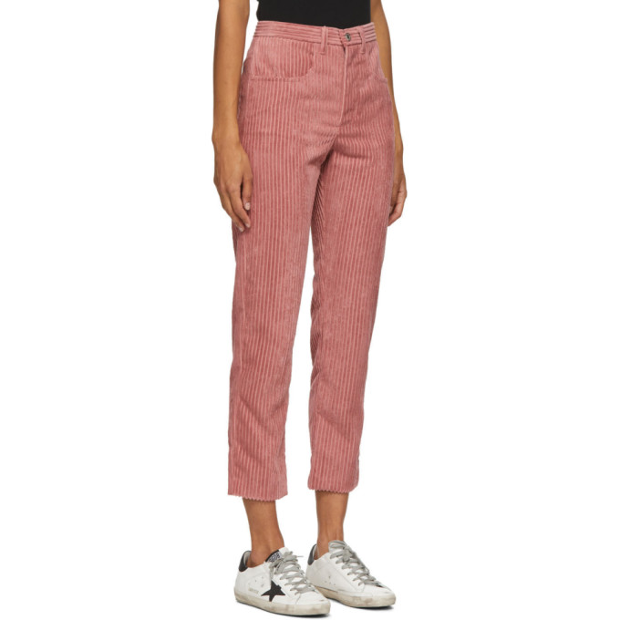 ISABEL MARANT ÉTOILE PINK CORDUROY BELDANAE TROUSERS