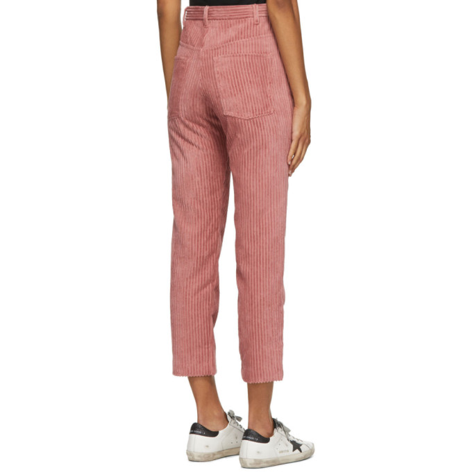 ISABEL MARANT ÉTOILE PINK CORDUROY BELDANAE TROUSERS
