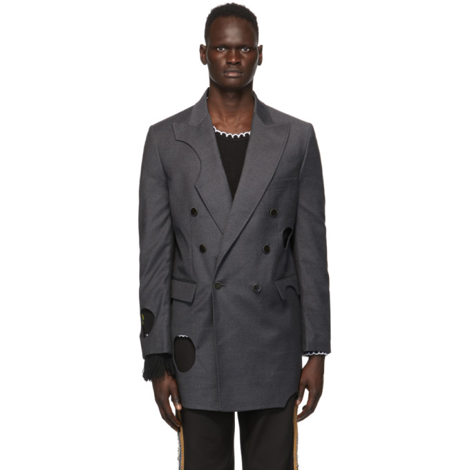 off white wool blazer