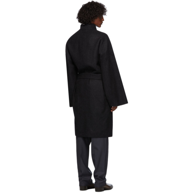 LEMAIRE LEMAIRE BLACK KIMONO COAT