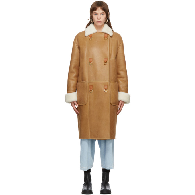 loewe shearling coat