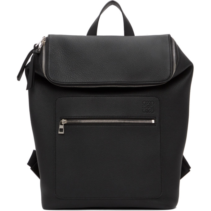 Click to view more detailed imagery on our partner's website Loewe Goya Black Leather Backpack