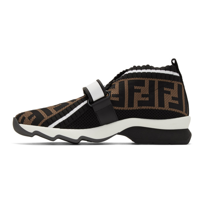 FENDI Black 'Forever Fendi' Rockoko Sneakers