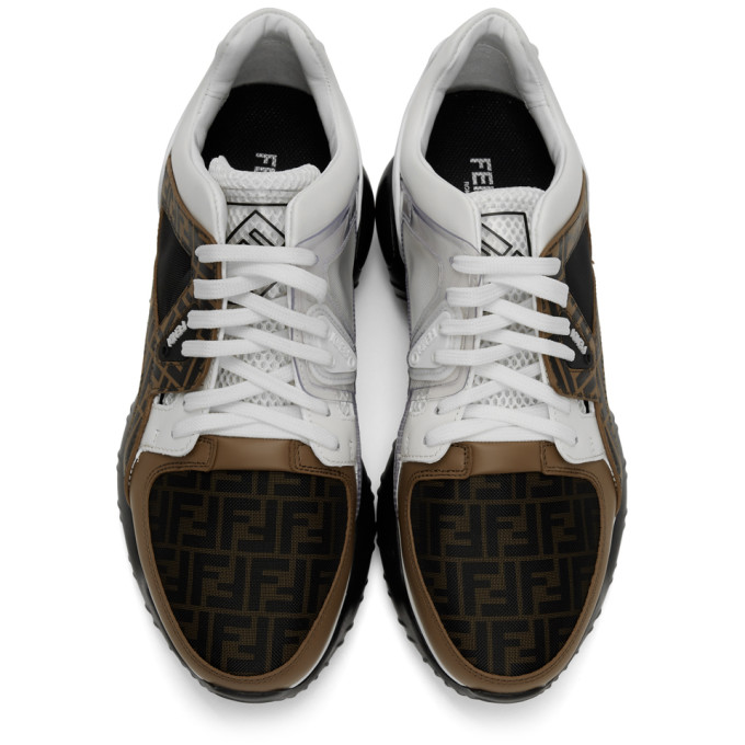 FENDI FENDI WHITE FOREVER FENDI FANCY SNEAKERS