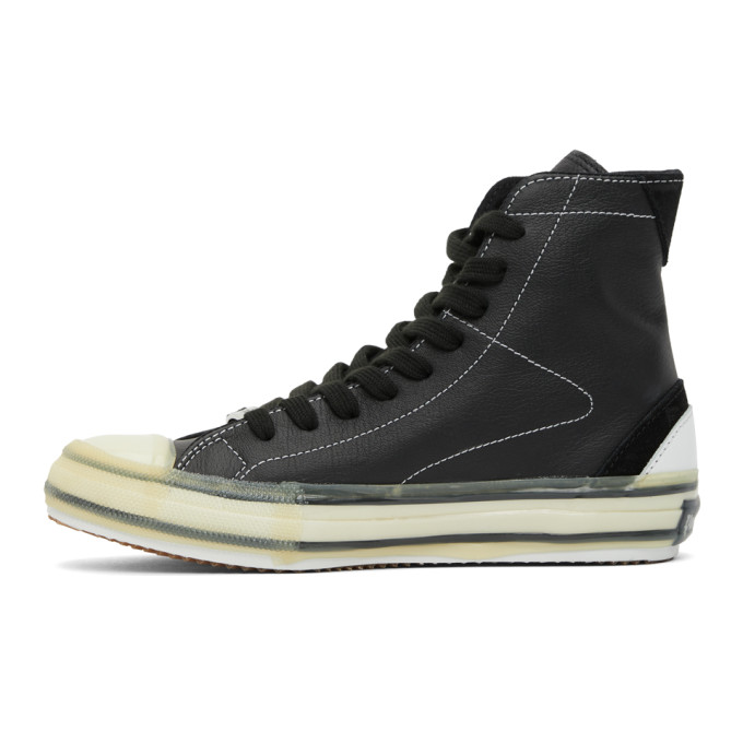 PALM ANGELS PALM ANGELS BLACK PALM VULCANIZED HIGH TOP SNEAKERS