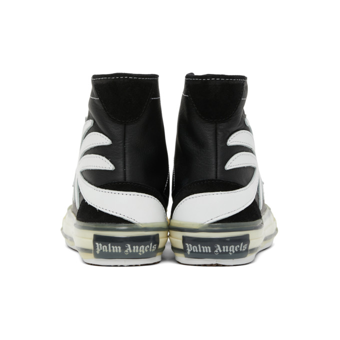 PALM ANGELS PALM ANGELS BLACK PALM VULCANIZED HIGH TOP SNEAKERS