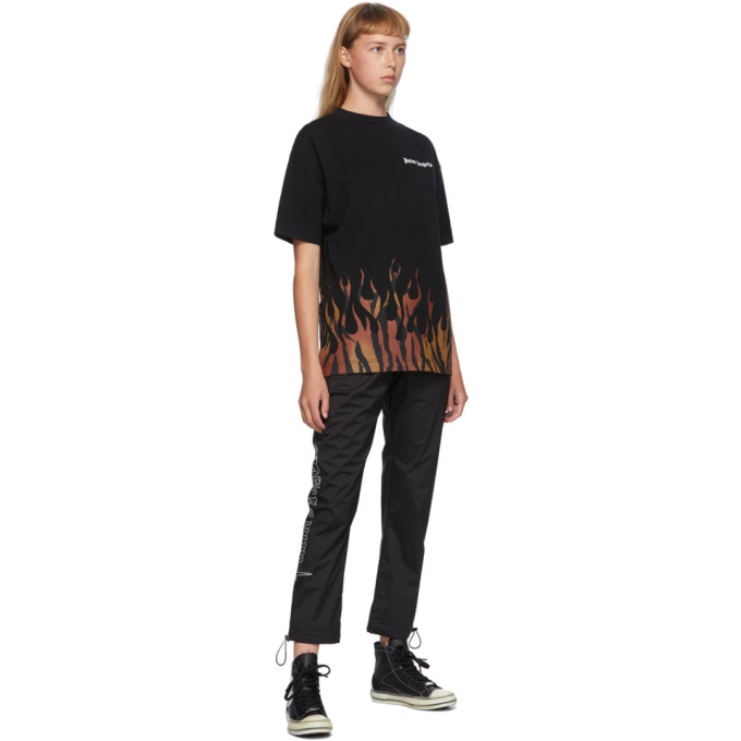 PALM ANGELS PALM ANGELS BLACK PALM VULCANIZED HIGH TOP SNEAKERS