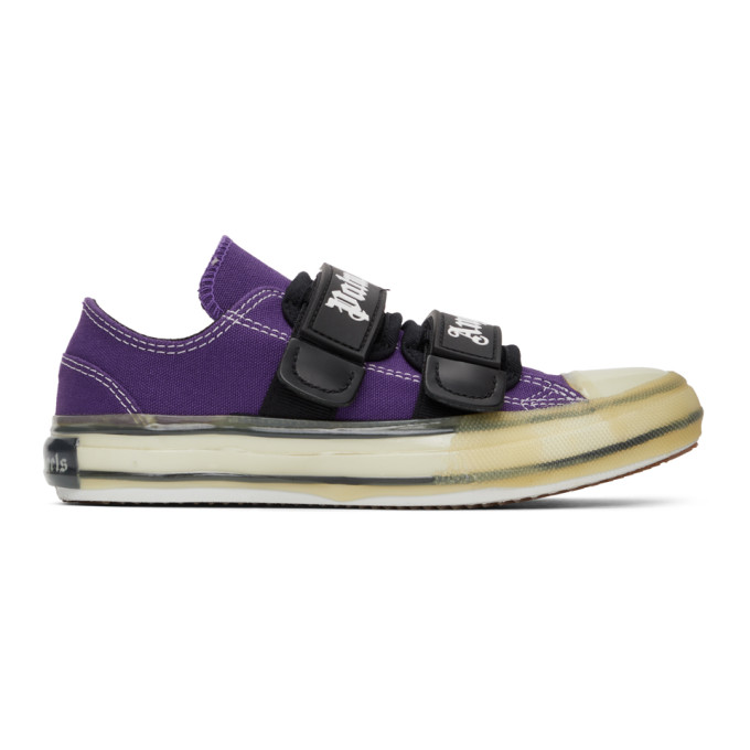 PALM ANGELS Purple Vulcanized Sneakers