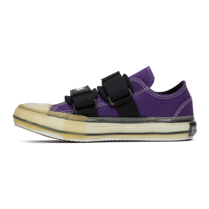 PALM ANGELS Purple Vulcanized Sneakers