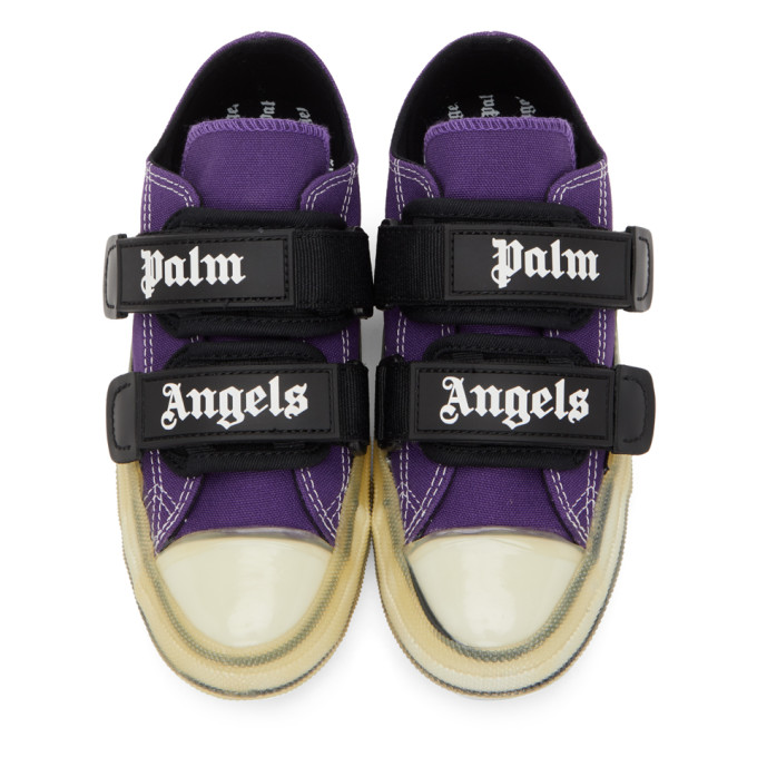 PALM ANGELS Purple Vulcanized Sneakers